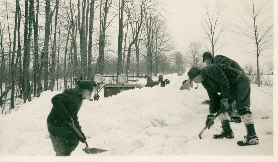 1940 Blizzard in Reading Center 